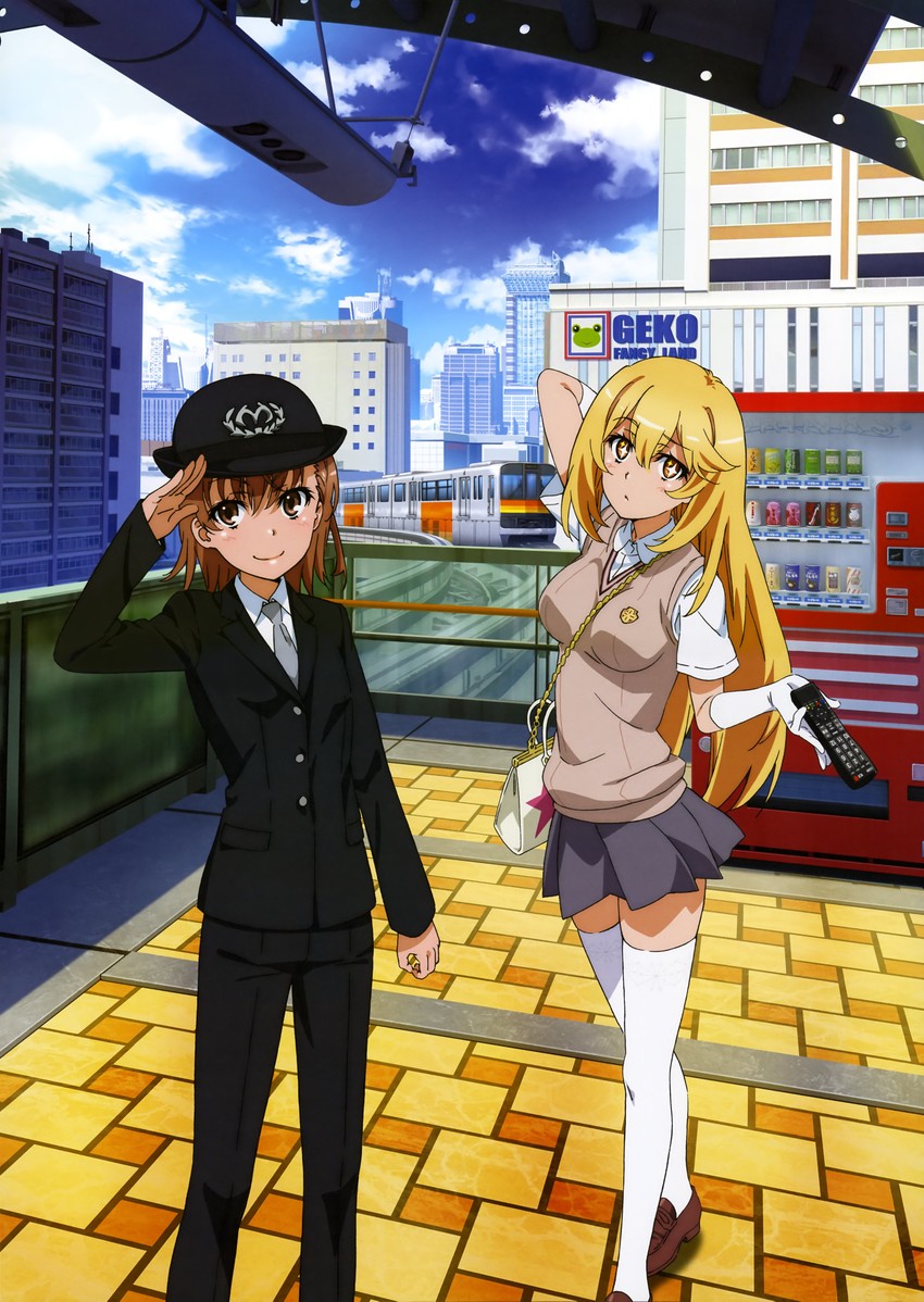 misaka mikoto, shokuhou misaki, and gekota (toaru majutsu no index and 1 more)