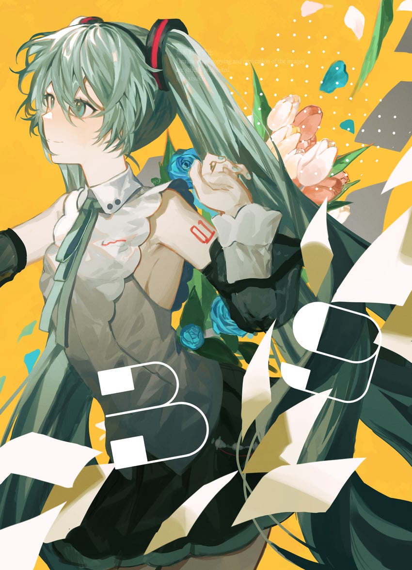 hatsune miku (vocaloid and 1 more) drawn by iwai_ku_tsuki