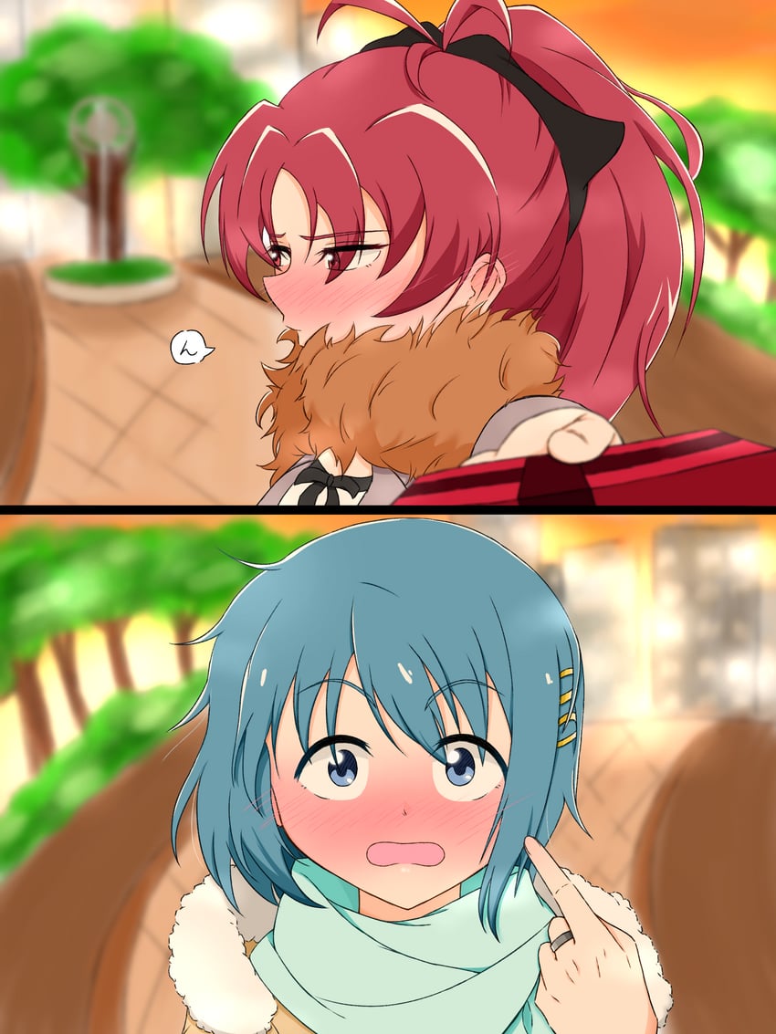 miki sayaka and sakura kyoko (mahou shoujo madoka magica) drawn by kirisamefriends