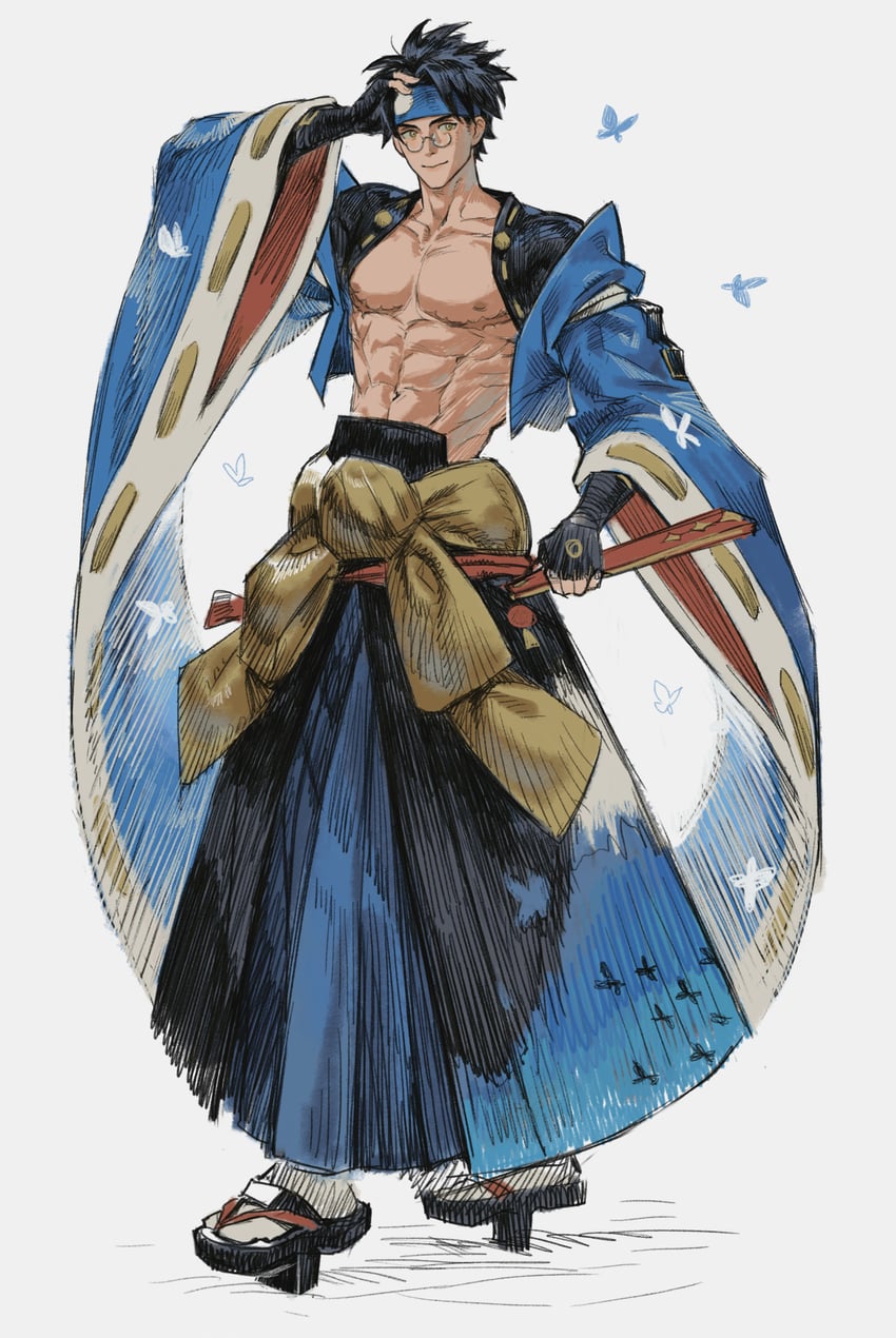 mito anji (guilty gear and 1 more) drawn by sol_halite