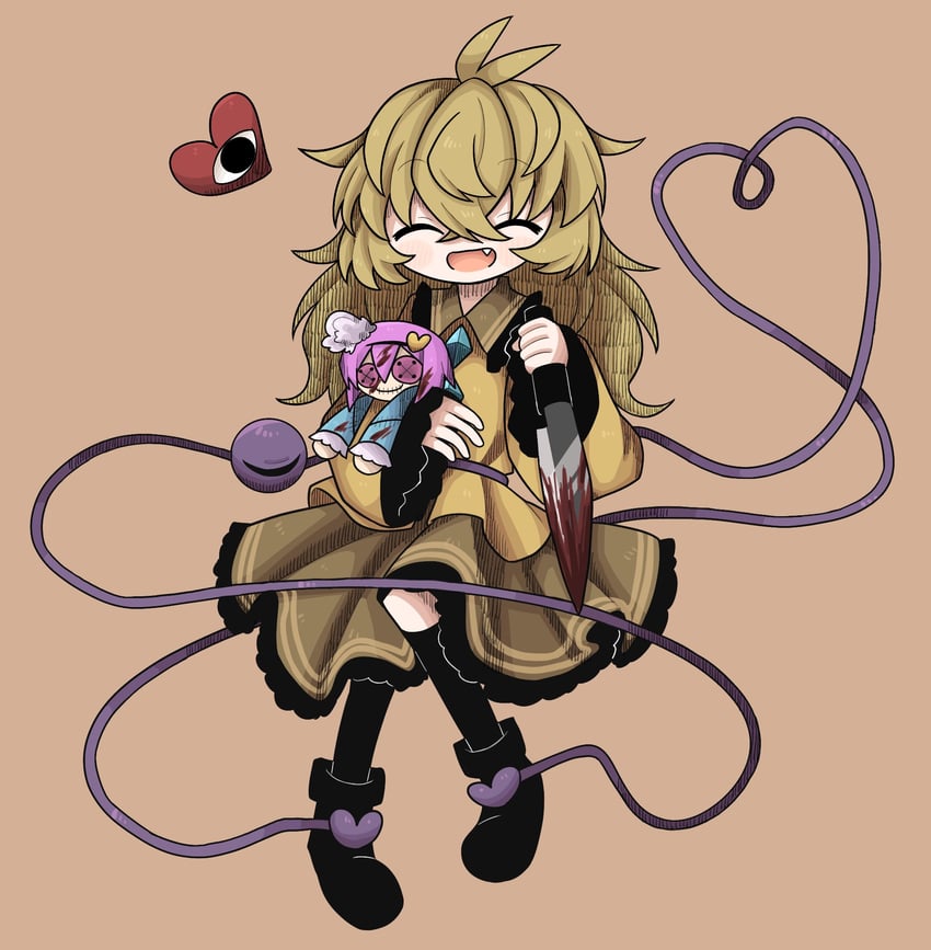 komeiji koishi and komeiji satori (touhou) drawn by zunusama