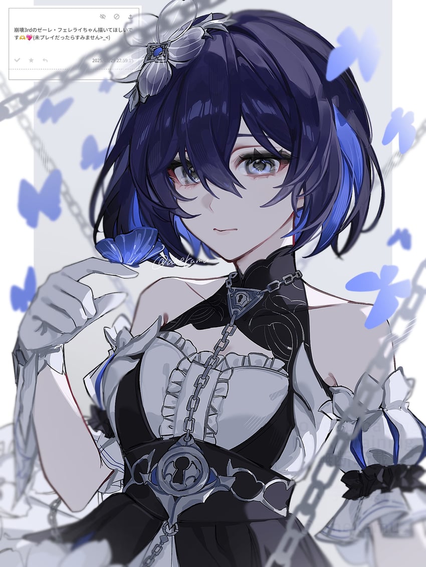 seele vollerei (honkai and 1 more) drawn by amekamu