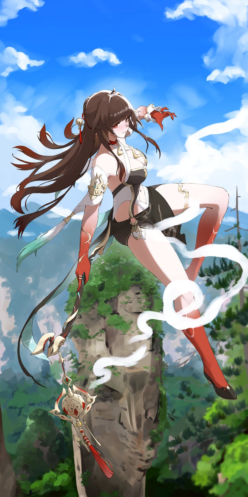 lingsha (honkai and 1 more) drawn by honey_boba