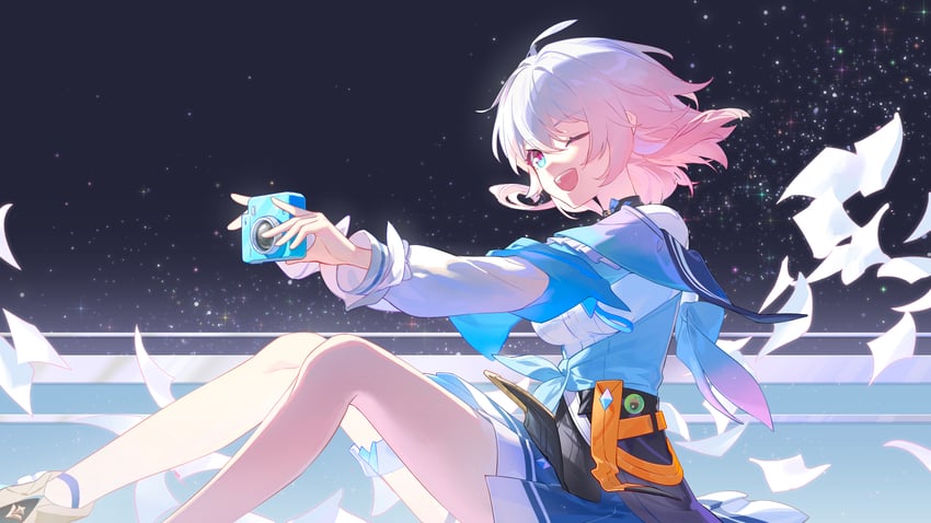 march 7th (honkai and 1 more) drawn by rafaelaaa