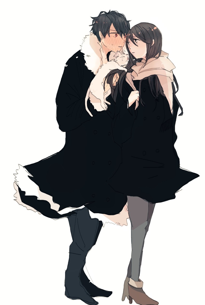 orihara izaya and yagiri namie (durarara!!) drawn by ek_ko