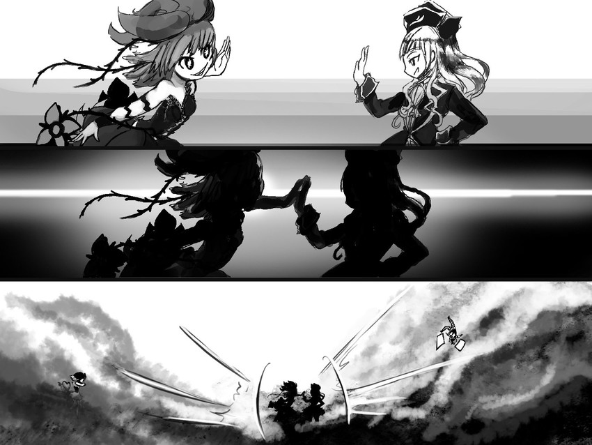 fukuroi marika, styler mimi, funny trick, and captain grace (mahou shoujo ikusei keikaku and 2 more) drawn by coatifan