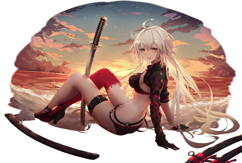 jeanne d'arc alter (fate and 1 more) drawn by godoju