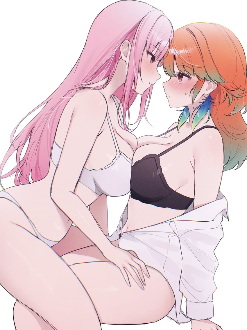 mori calliope and takanashi kiara (hololive and 1 more) drawn by miyuchiq