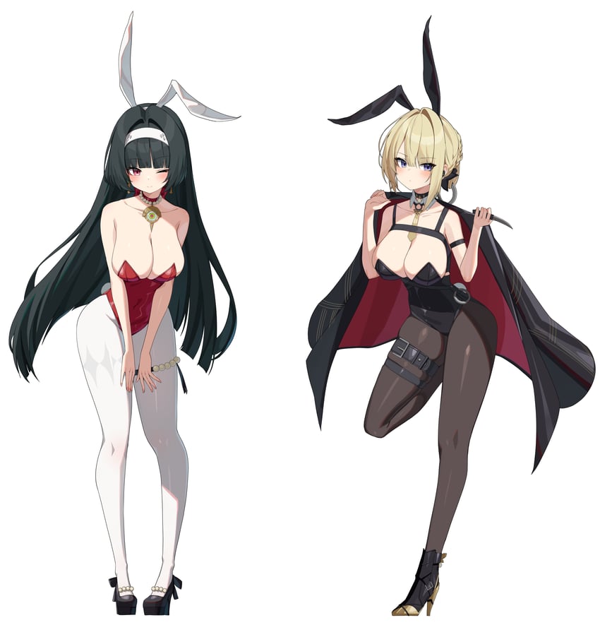 evelyn chevalier and astra yao (zenless zone zero) drawn by w.k