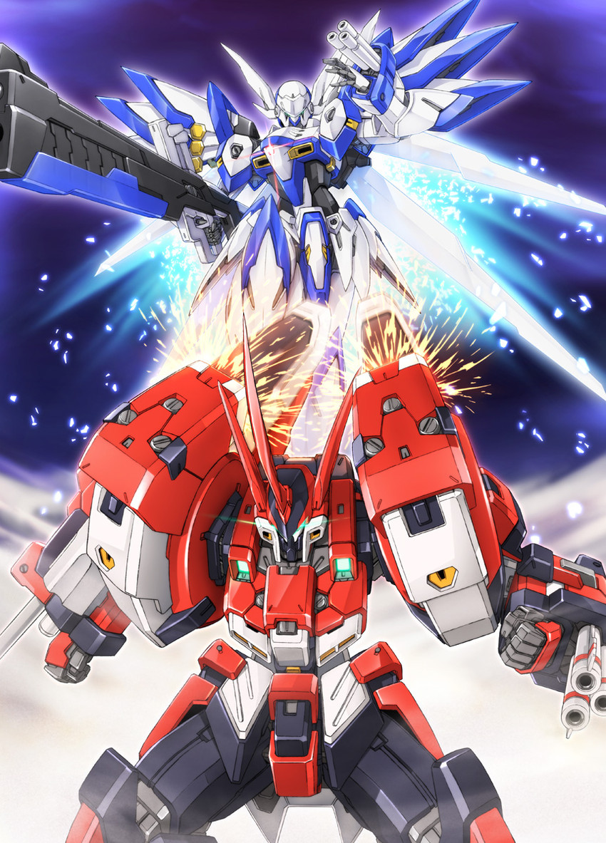 alteisen and weissritter (super robot wars and 1 more) drawn by eblmeka