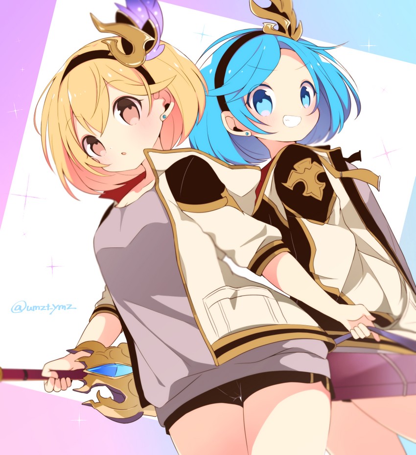 djeeta, guider to the eternal edge, and conqueror of the eternals (granblue fantasy) drawn by umazuta