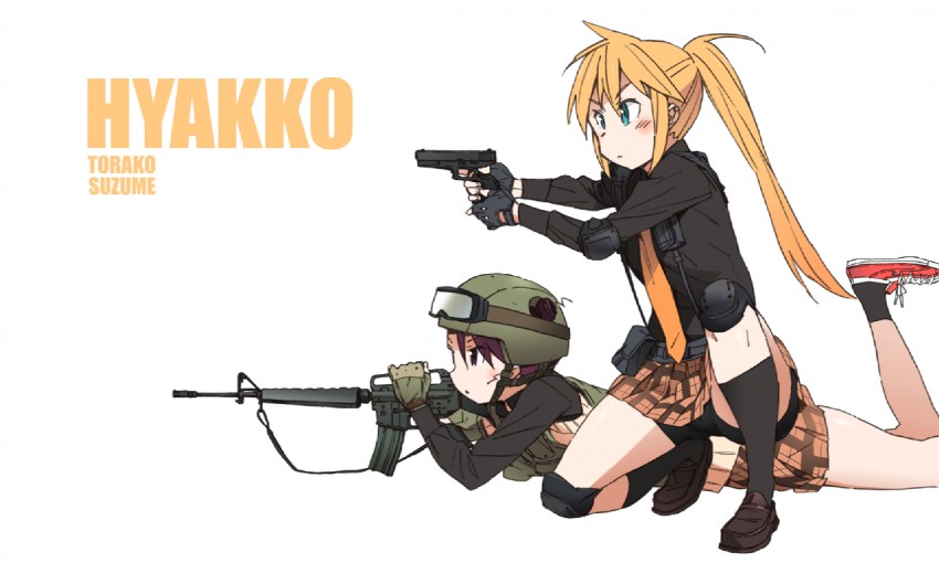 kageyama torako and saotome suzume (hyakko) drawn by katou_haruaki