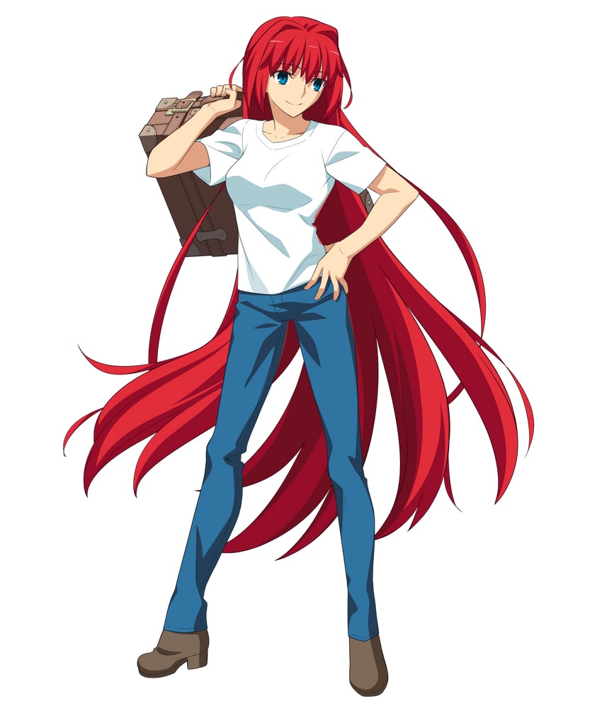aozaki aoko (tsukihime and 2 more) drawn by takeuchi_takashi