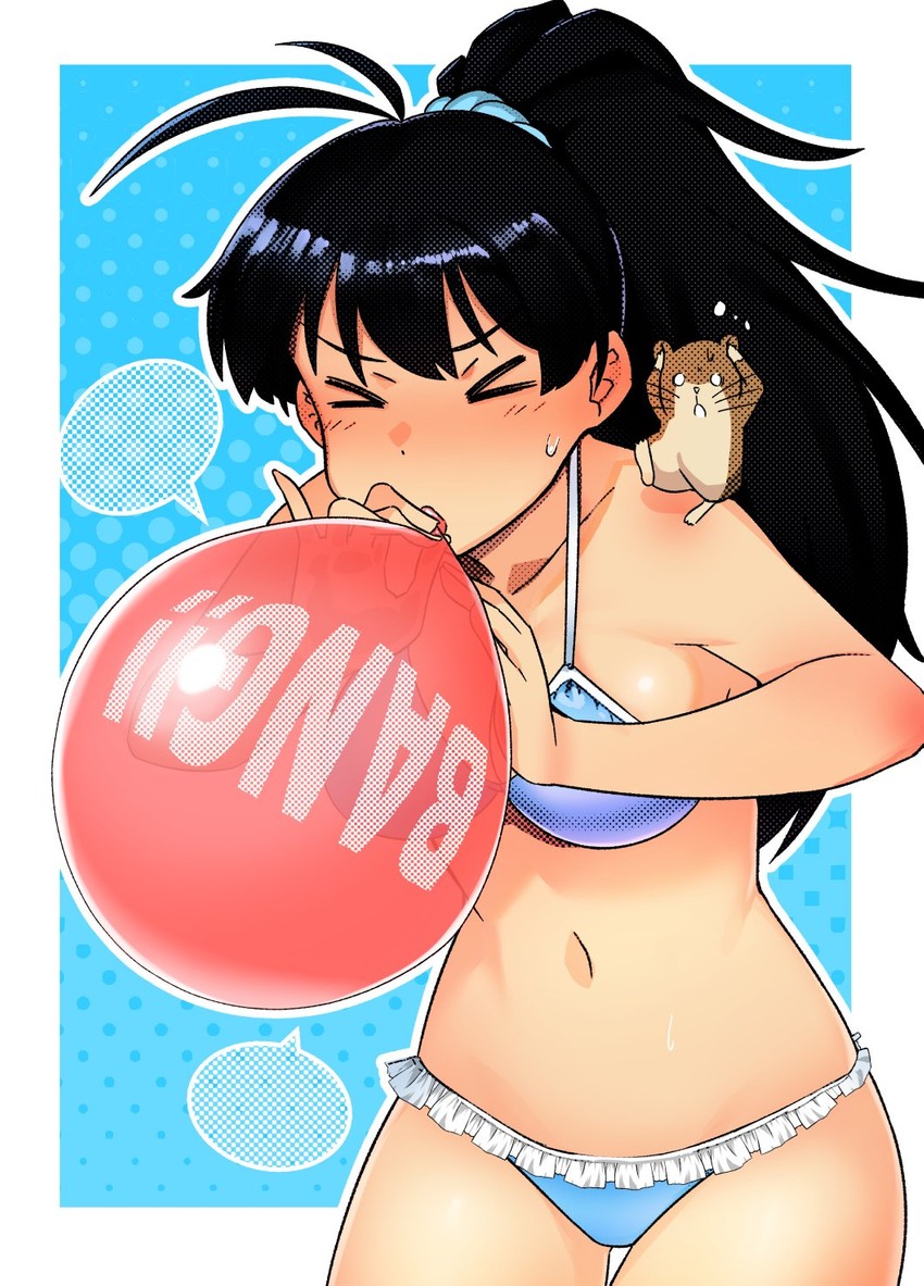 ganaha hibiki and hamuzou (idolmaster) drawn by momo_no_suidou-sui