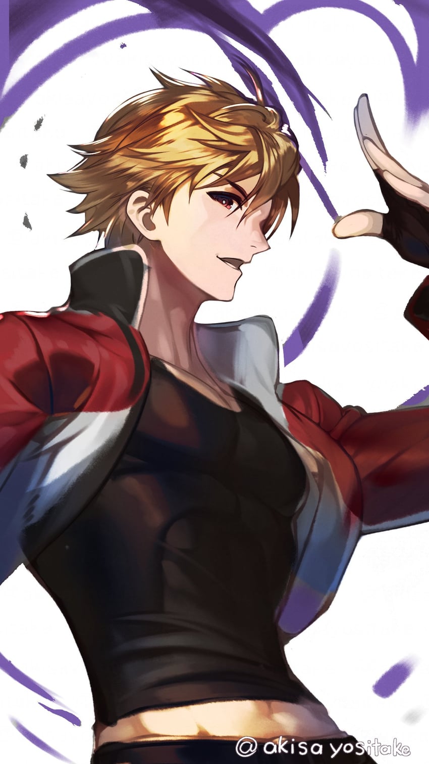 rock howard (the king of fighters and 2 more) drawn by akisa_yositake