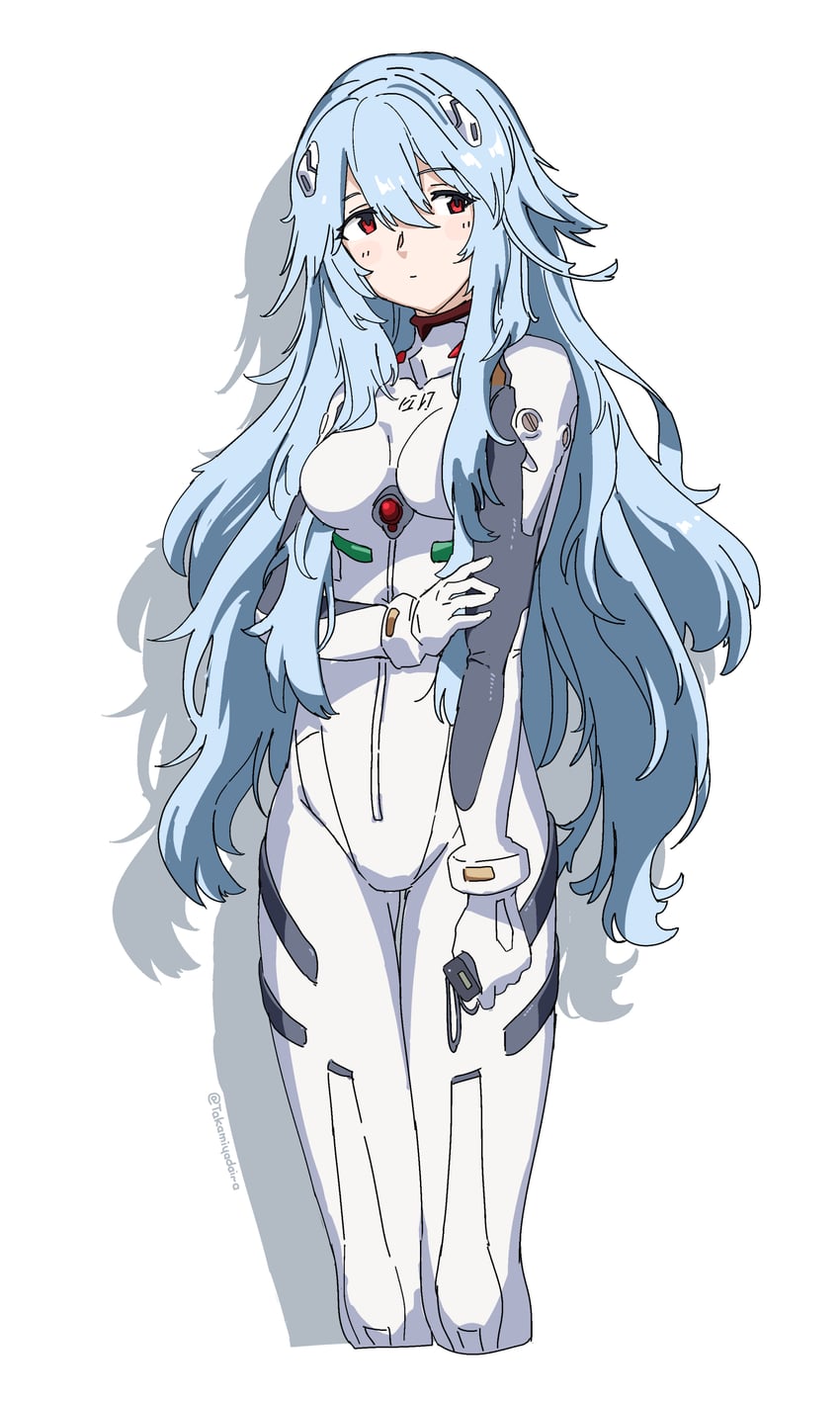 ayanami rei (neon genesis evangelion and 2 more) drawn by huanxiang_huifeng