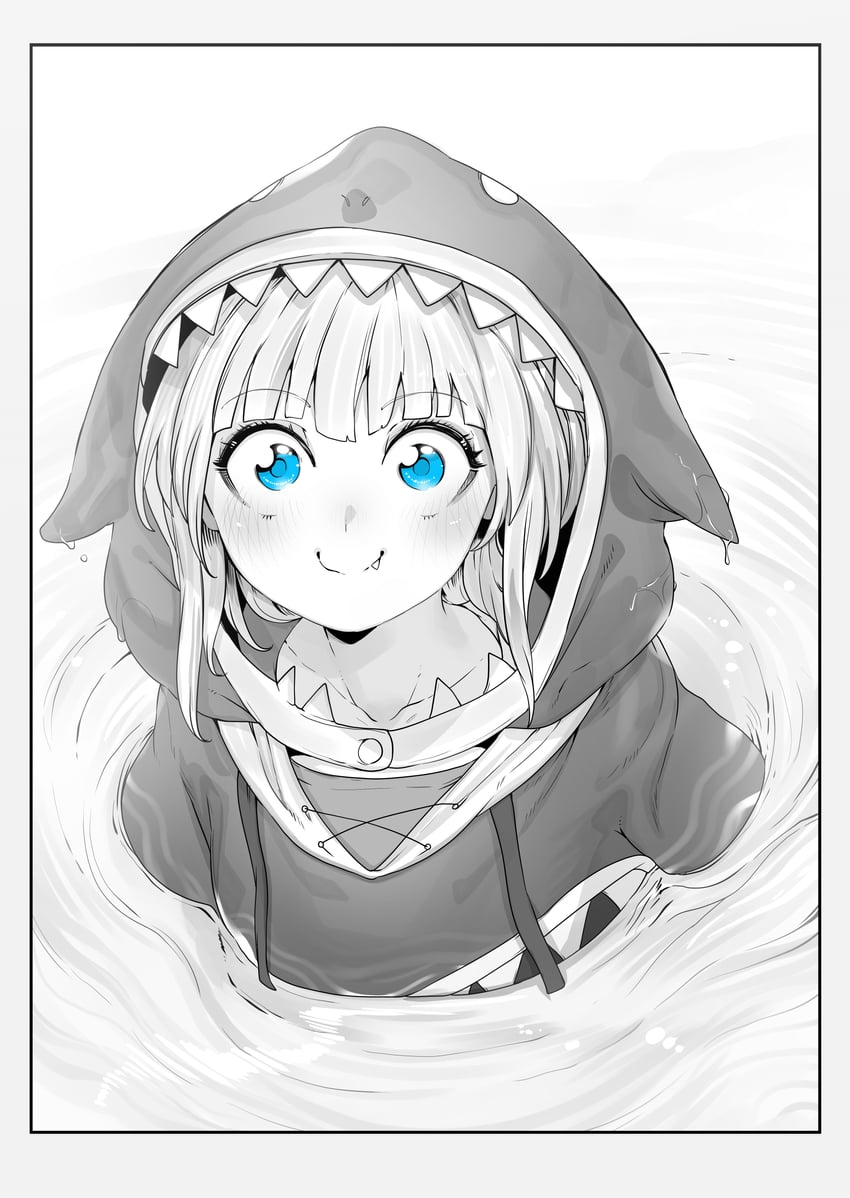gawr gura (hololive and 1 more) drawn by niwarhythm