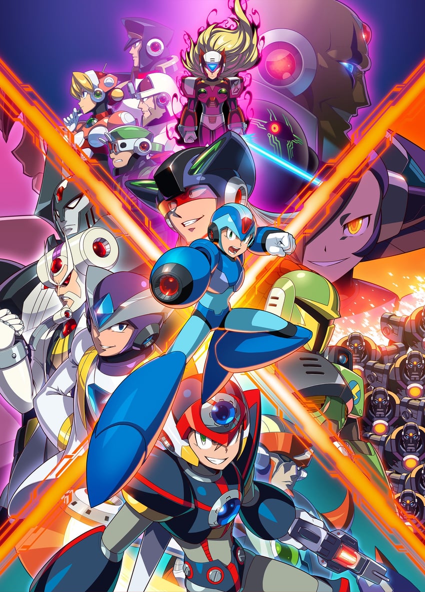 zero, x, axl, alia, sigma, and 12 more (mega man and 5 more) drawn by mizuno_keisuke