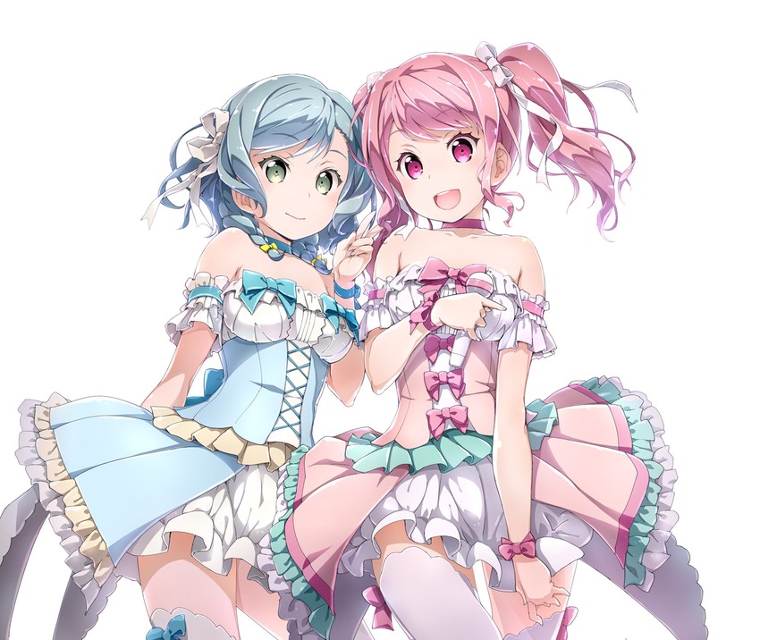 hikawa hina and maruyama aya (bang dream!) drawn by akata_itsuki