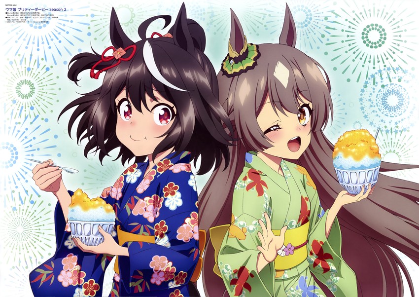 satono diamond and kitasan black (umamusume and 1 more) drawn by h-new