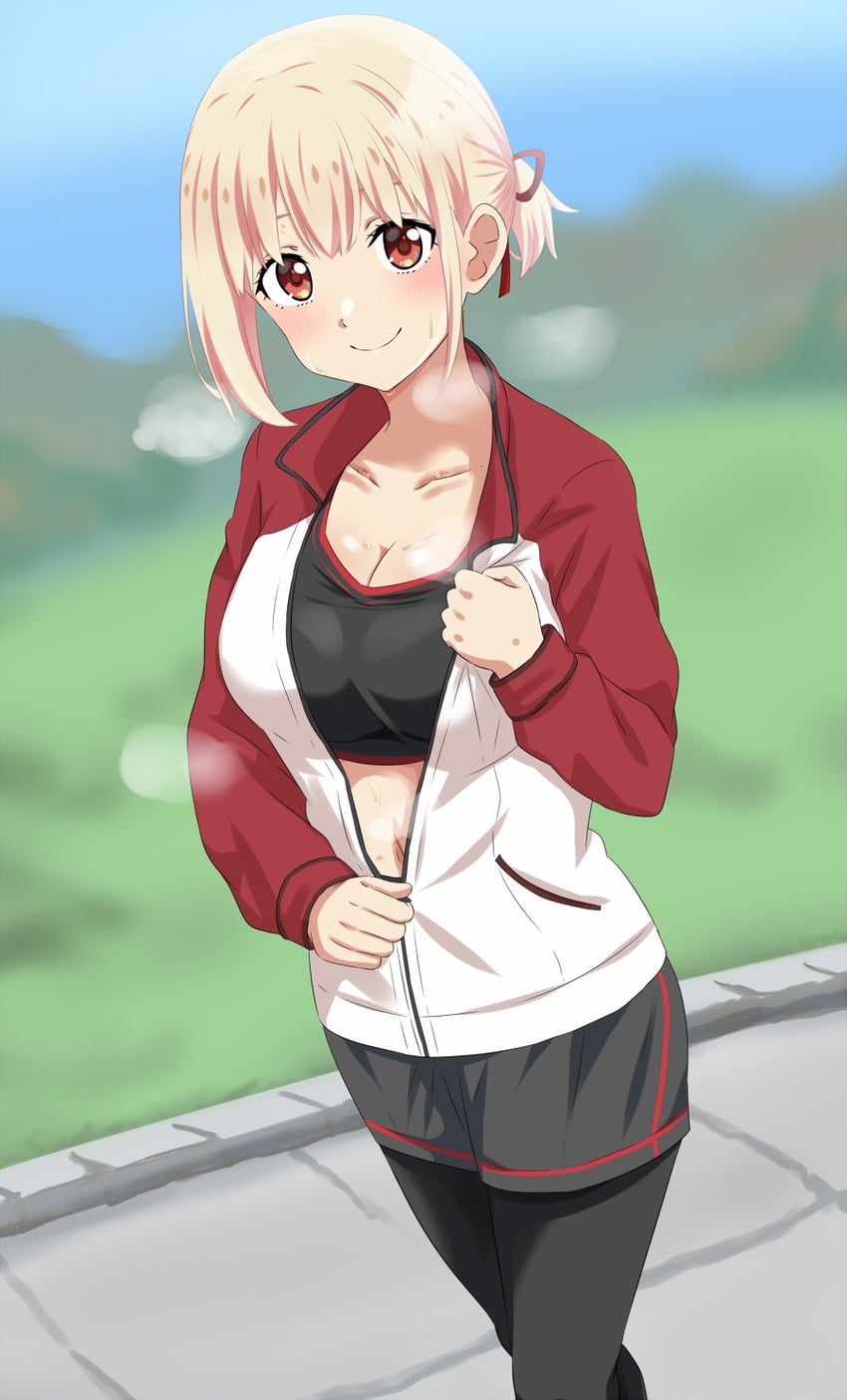 nishikigi chisato (lycoris recoil) drawn by dars_(recolors)