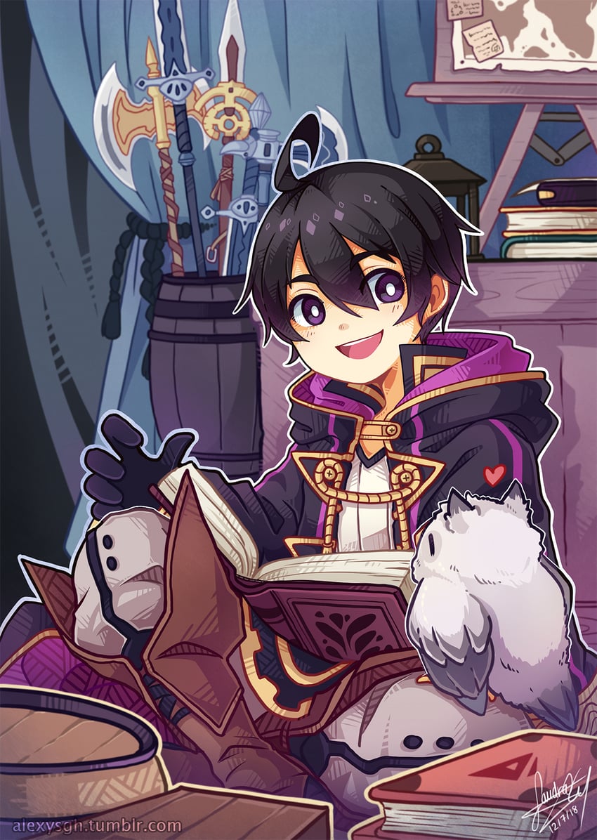 male morgan (fire emblem and 1 more) drawn by sandragh