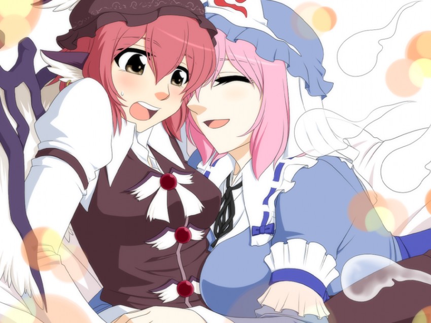 saigyouji yuyuko and mystia lorelei (touhou) drawn by neko_majin