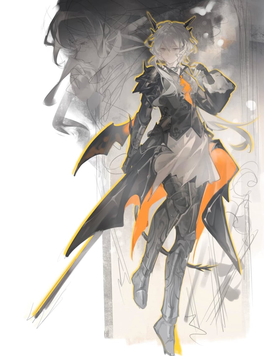 talulah and alina (arknights) drawn by lin_qing_(phosphorus_1104)