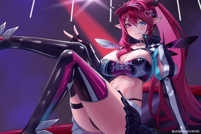 irys (hololive and 1 more) drawn by seraphim_throne