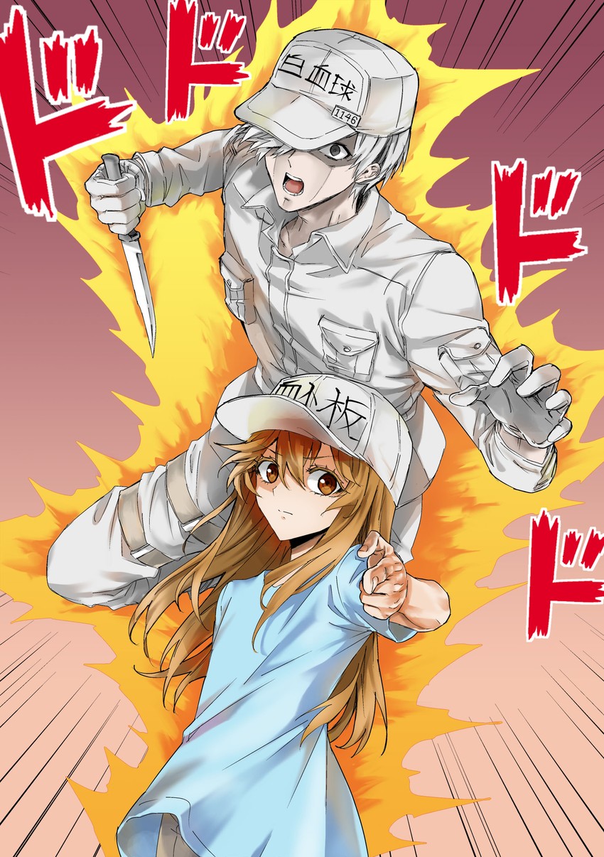 platelet, white blood cell, u-1146, ono daisuke, and billy kametz (jojo no kimyou na bouken and 2 more) drawn by suprii