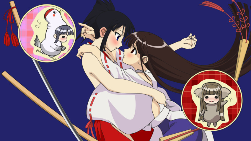 sakurazaki setsuna and konoe konoka (mahou sensei negima!) drawn by fuyuyuki