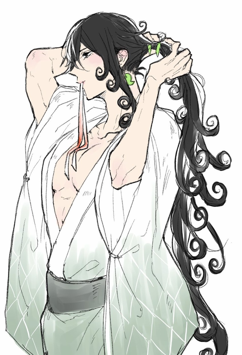 ashiya douman (fate and 1 more) drawn by judas_worst