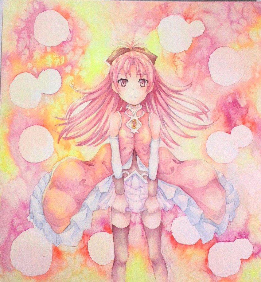 sakura kyoko (mahou shoujo madoka magica) drawn by yuyu_(00365676)