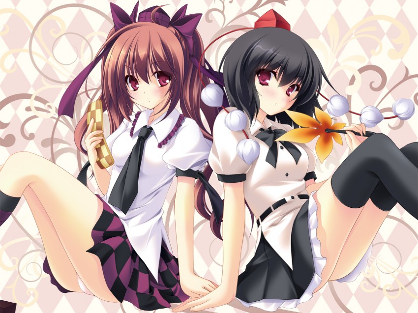 shameimaru aya and himekaidou hatate (touhou) drawn by ayase_hazuki