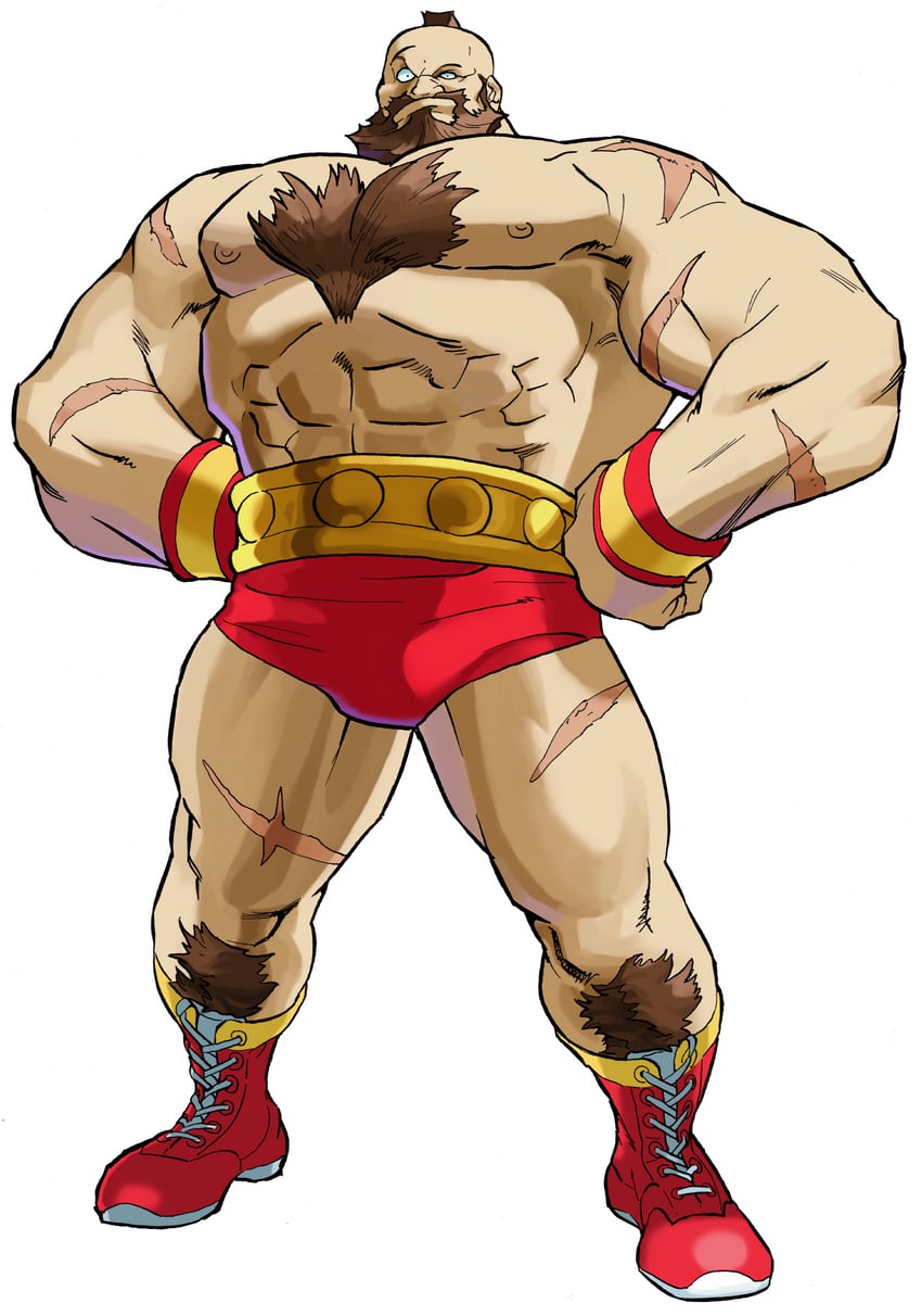 zangief (street fighter and 1 more) drawn by bengus