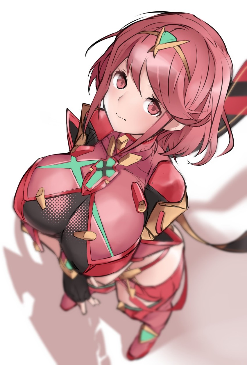 pyra (xenoblade chronicles and 1 more) drawn by ewokakuman