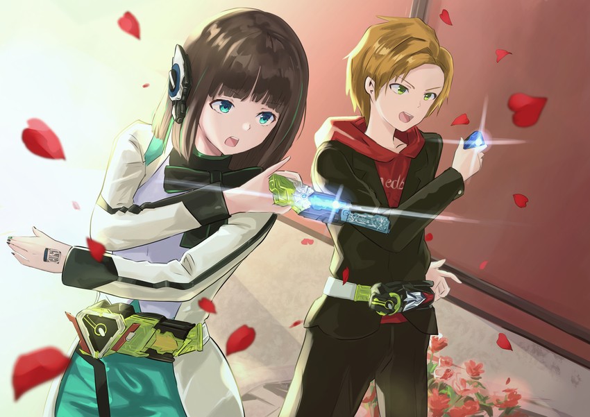 is and hiden aruto (kamen rider and 2 more) drawn by cycloneactionx