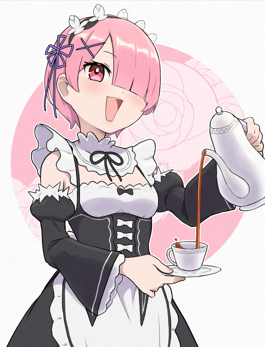 ram (re:zero kara hajimeru isekai seikatsu) drawn by urin_(littleurin)