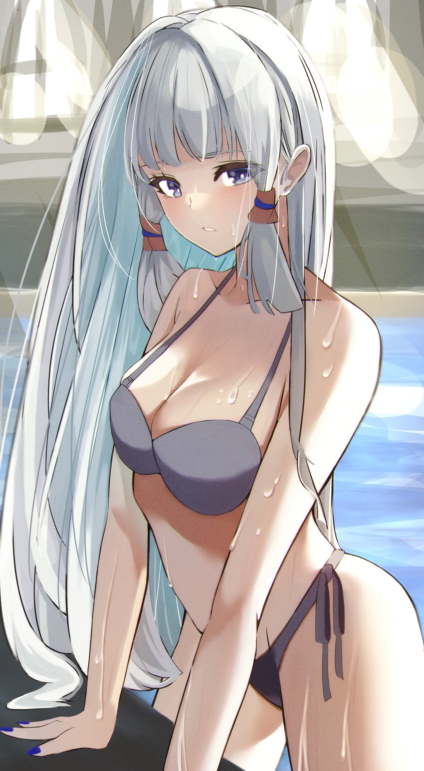 kamisato ayaka (genshin impact) drawn by katagiri_nanoka