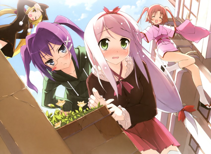 kugiri cornelia, sasao mazel, misseldollied, and keenedual na hermesion (shinkyoku soukai polyphonica and 1 more) drawn by kantoku