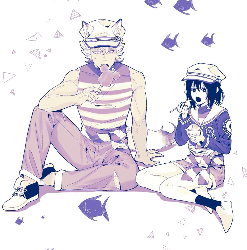 yuu and jack howl (twisted wonderland) drawn by kmkm_puddiiiing