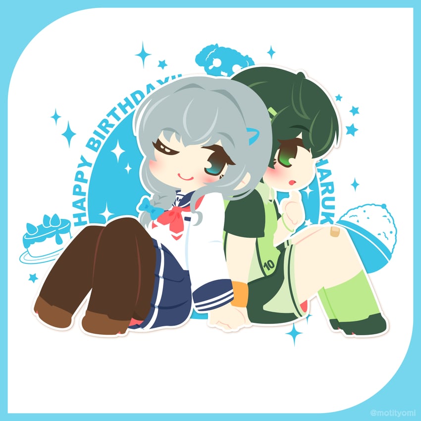 narumi haruka and wakaba subaru (battle girl high school) drawn by motyomi