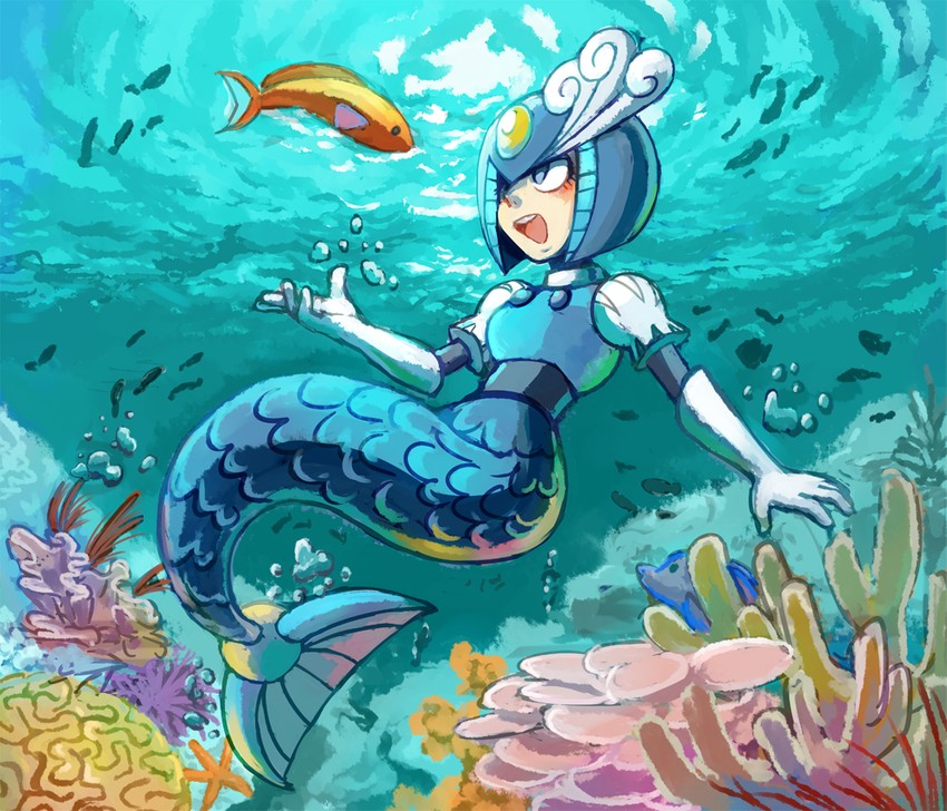 splash woman (mega man and 1 more) drawn by skycompass