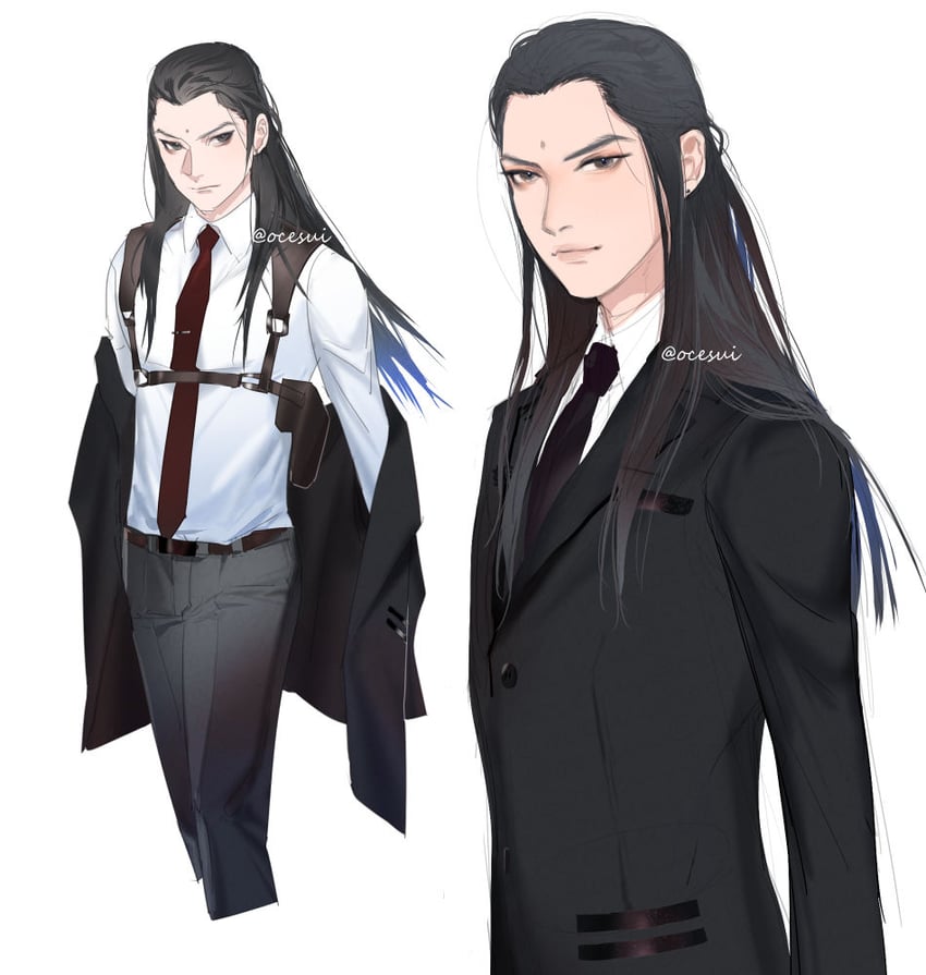 tseng (final fantasy and 2 more) drawn by ocesui