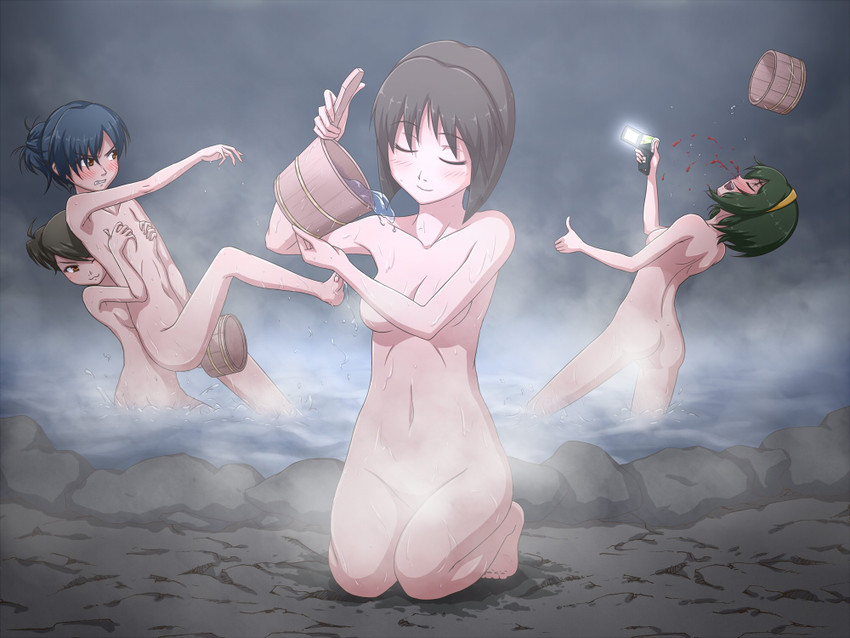 kisaragi chihaya, hagiwara yukiho, futami ami, and otonashi kotori (idolmaster) drawn by puton