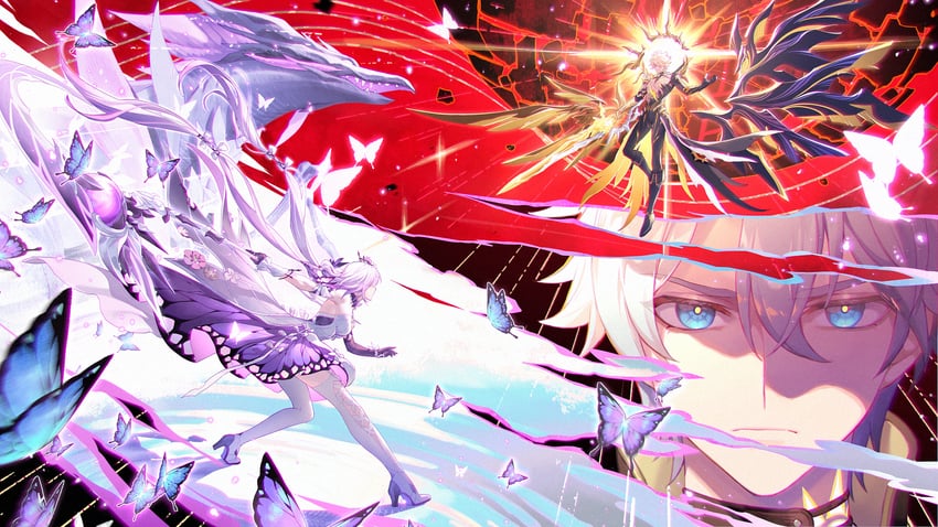 phainon, castorice, and pollux (honkai and 1 more) drawn by kangetsu_(fhalei)