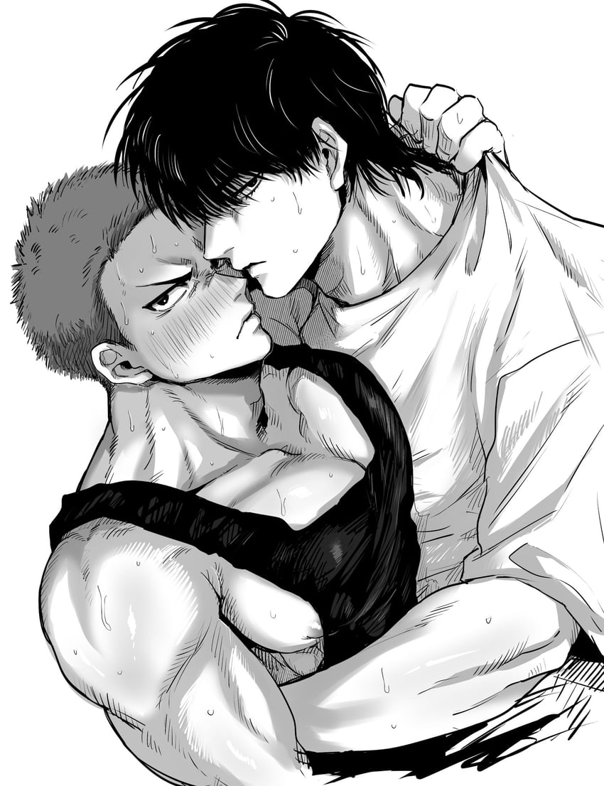 sakuragi hanamichi and rukawa kaede (slam dunk) drawn by 2990mnb