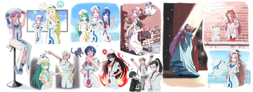 mizunashi akari, alice carroll, aika granzchesta, aria pokoteng, alicia florence, and 9 more (aria) drawn by haitempo