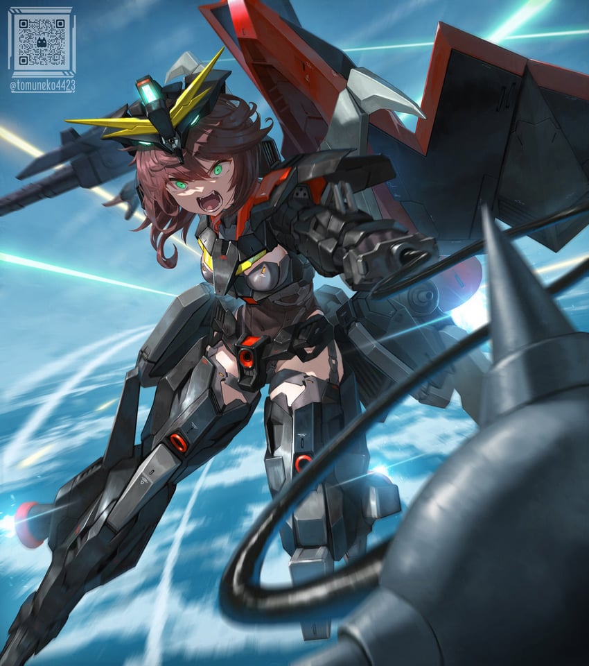 raider gundam (gundam and 1 more) drawn by tom-neko_(zamudo_akiyuki)