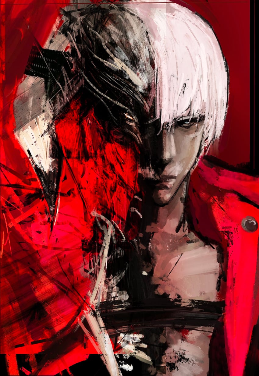 dante (devil may cry and 1 more) drawn by kyezzzz